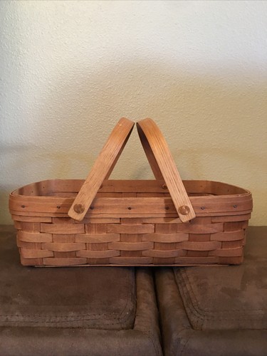 ロンガバーガー Longaberger large desktopbasket Longaberger 1997 Christmas Collection-Snowflake Basket-cloth