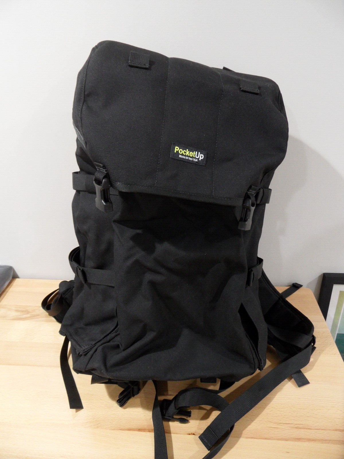 PocketUp Terrier Patrol Tactical Backpack 1000D Black Cordura PALS Kifaru 2500ci