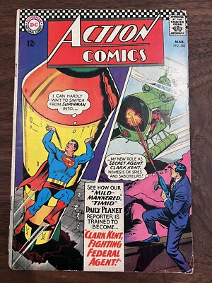 Action Comics 348 Silver Age DC Comics 1967 Superman