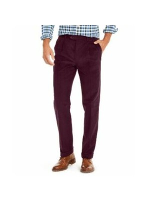 

LAUREN RALPH LAUREN Мужские бордовые прямые брюки, классические брюки, Burgundy, NEILPDLX0029