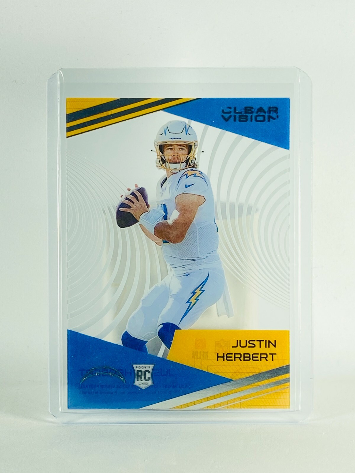 2020 Panini Chronicles Clear Vision Justin Herbert RC #CV-3