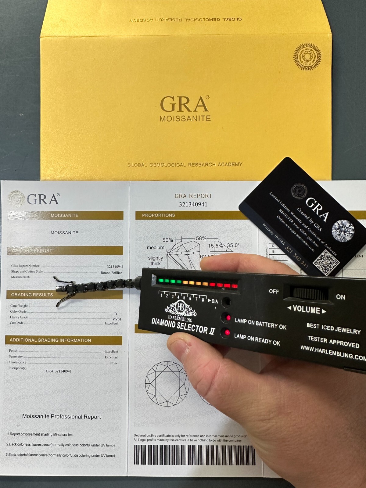 Pre-owned Silver Real Black Moissanite 7mm Tennis Bracelet Oxidized Black Rhodium Over 925