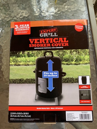 Expert Grill Vertical Smoker Cover Durable Ripstop Fabric 22