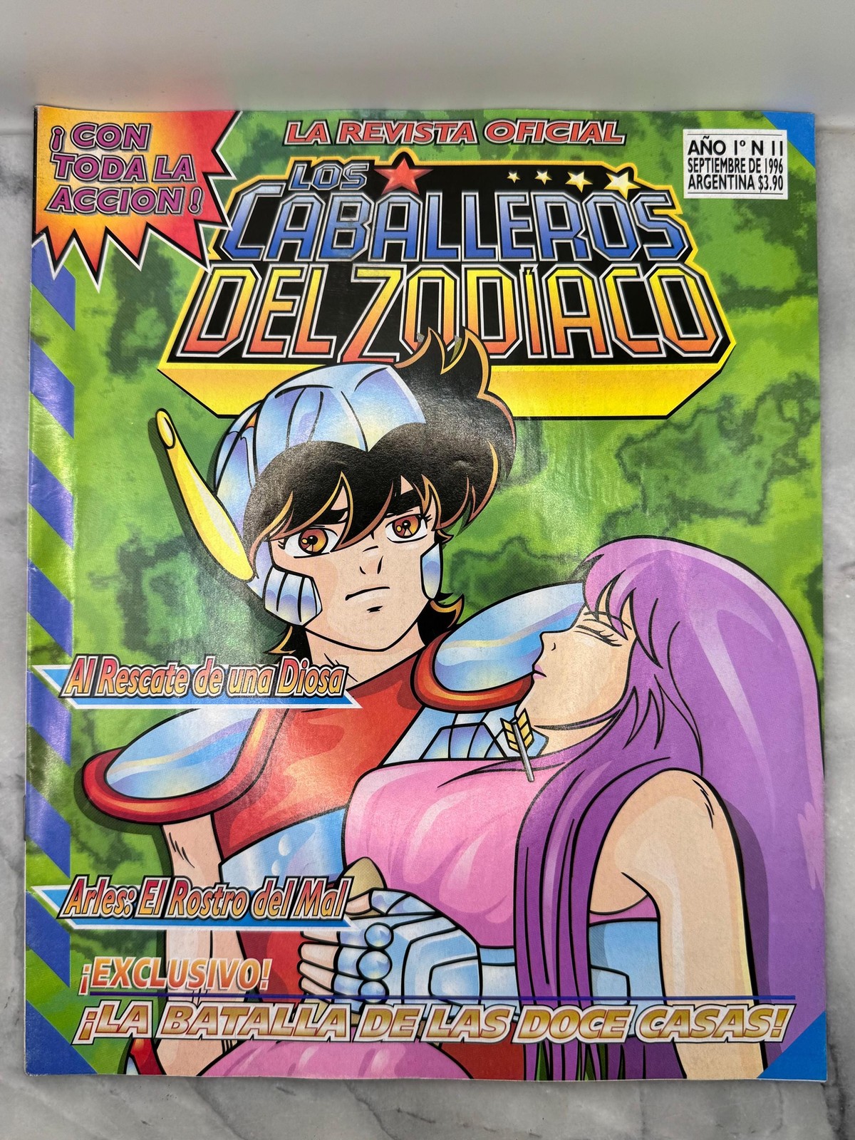 September 1996 Los Caballeros del Zodiaco Magazine - Issue 11 (Argentina)
