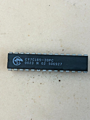 CY7C185-20PC 8KX8 STATIC RAM 20NS CYPRESS SEMI 1ea Pre cut Leads Never used