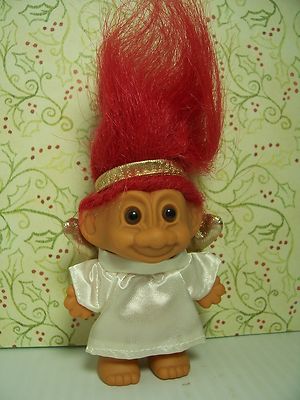 CHRISTMAS ANGEL - 3'' Russ Troll Doll - NEW - LAST ONES w/OUT FOOT STICKERS