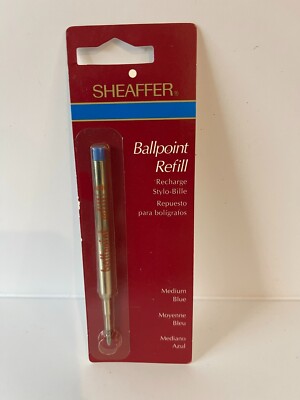 Vintage Sheaffer Ball Point Pen Refill Black NOS Sealed Medium Blue Ink