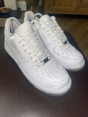 nike Air Force 1 White Leather Trainers 
