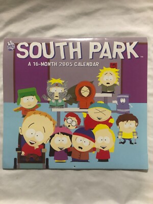 Comedy Central South Park TV Show 2005 16 Month Hanging Calendar