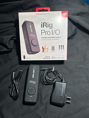 IK Multimedia iRig Pro I/O Universal Audio and MIDI Interface Guitar and MIC