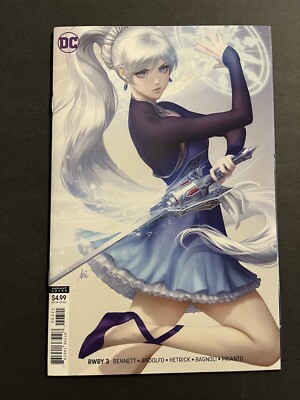 RWBY #3 DC COMICS 2020 Stanley 'Artgerm' Lau Card Stock Variant HTF