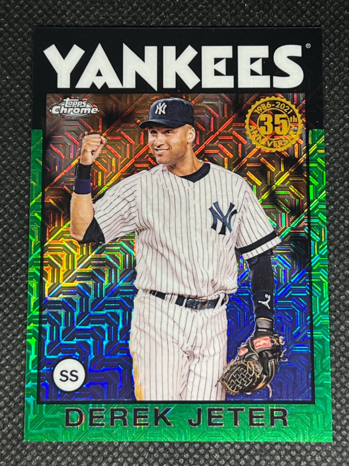 小物 Jeter Derek Jeter 2021 Topps Chrome 1986 Green Refractor 56/99
