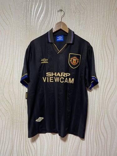 MANCHESTER UNITED 1993 1994 AWAY FOOTBALL SHIRT SOCCER