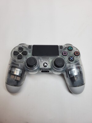 OEM Sony PlayStation 4 Dualshock Clear Crystal Controller Tested Working