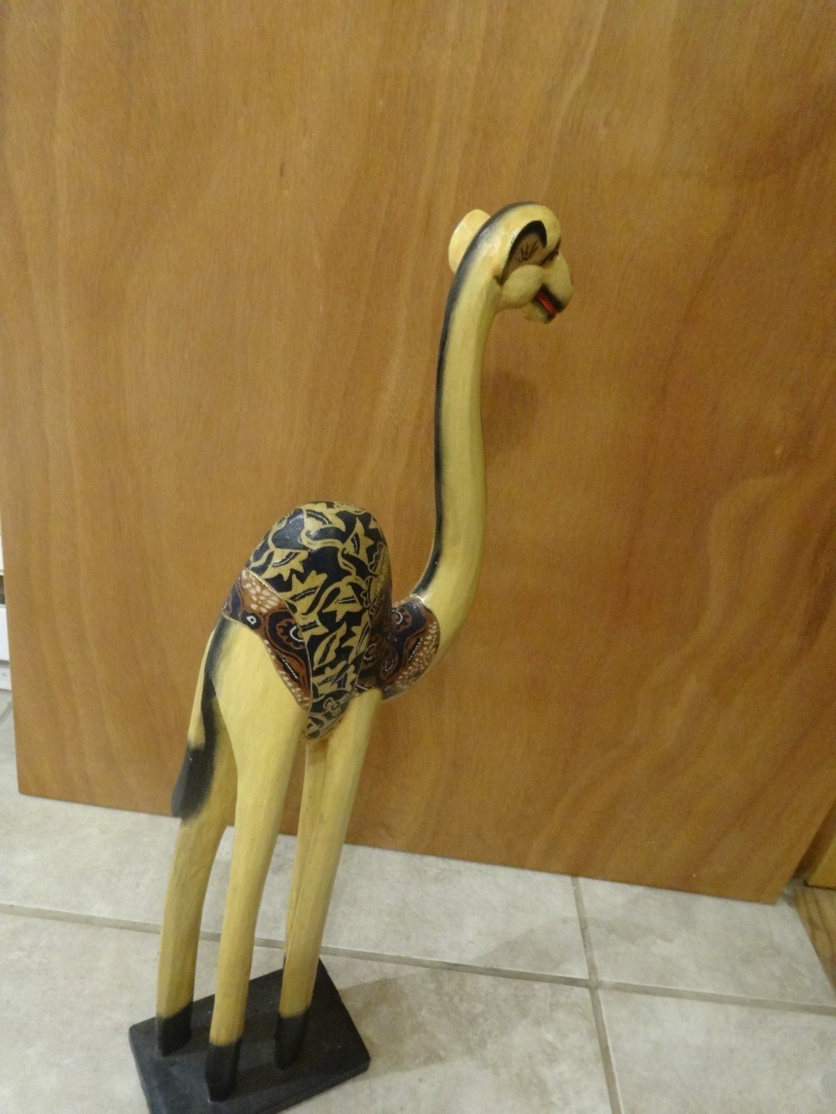 LARGE WOODEN CAMEL FIGURINE 24