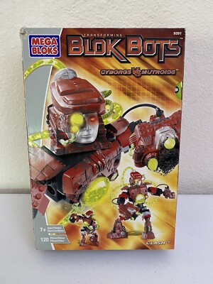 Mega Bloks Transforming Blok Bots Cyborgs vs Mutroids CLASH Unused New 9391