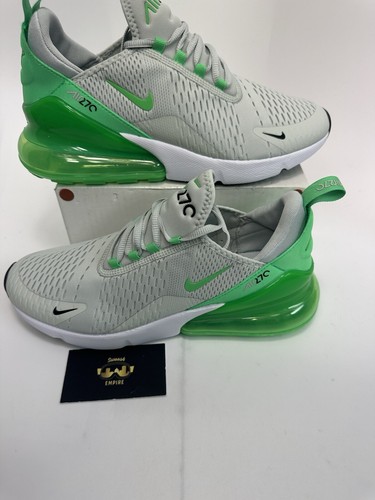 Nike Air Max 270 Light Silver Green Black Men's Size 10