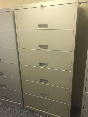 Five Drawer Lateral Filing Cabinets-Lot Of 4