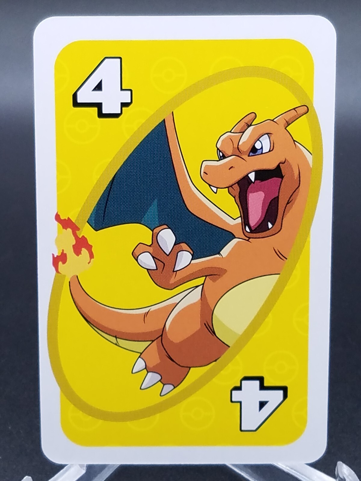 Charizard YELLOW #4 Pokemon Mattel Japanese UNO Card NM/MINT