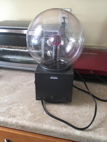 1987 Eye Of The Storm Nikola Tesla's Lightning Plasma Globe Ball Lamp