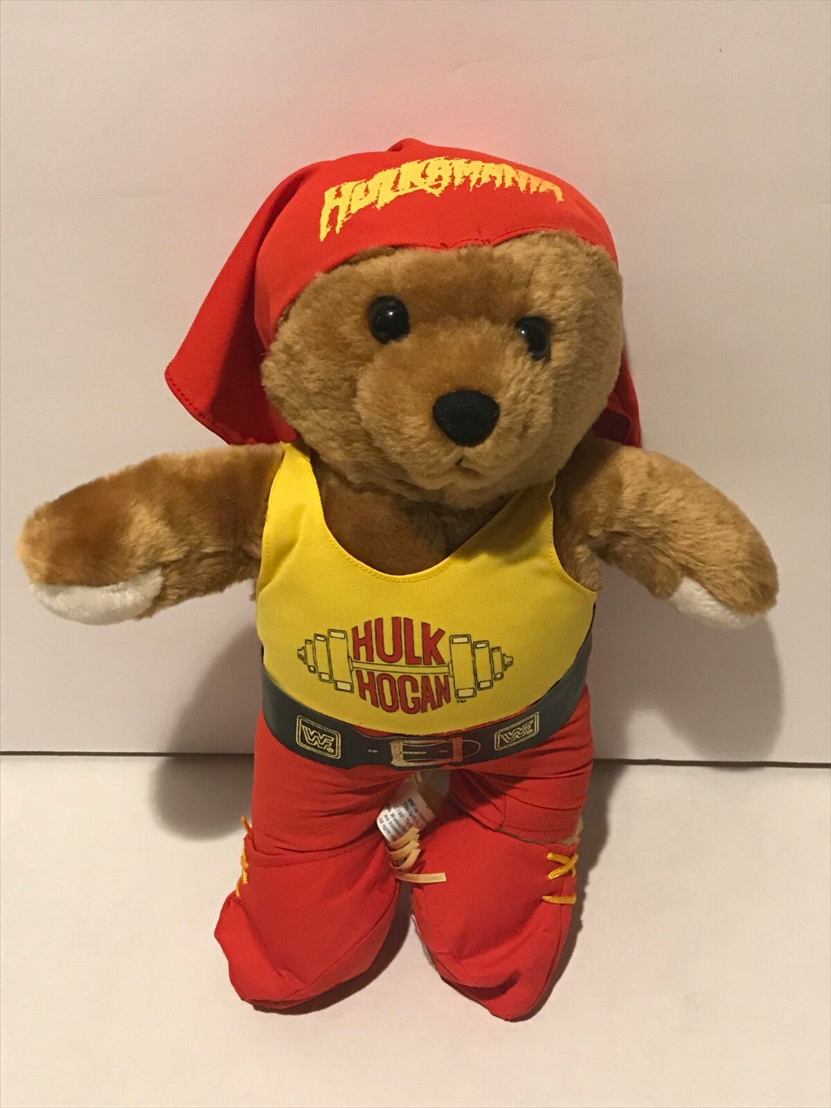 Vintage WWF WWE Hulk Hogan + Ultimate Warrior teddy bears,championship belt more