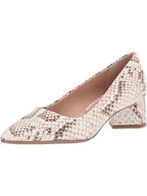 

FRANCO SARTO Женские бежевые туфли-лодочки без шнуровки из змеиной кожи с острым носком, 10 м, Бежевый, G7202F1