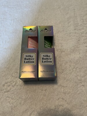 Lot of 2 New Bare Soak Silky Butter Lotion Cherry Blossom & Peppermint 3.4 oz