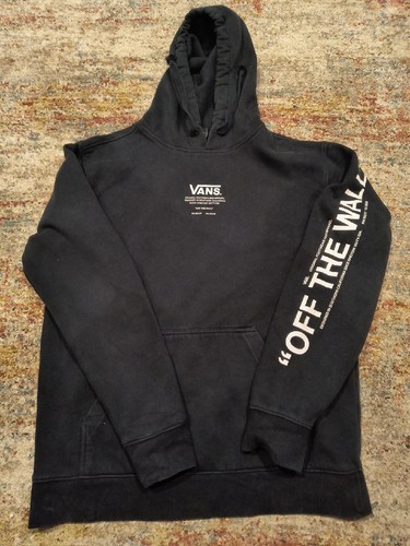 Vans Men's Hoodie Sweatshirt Black Pullover Long Sleeve