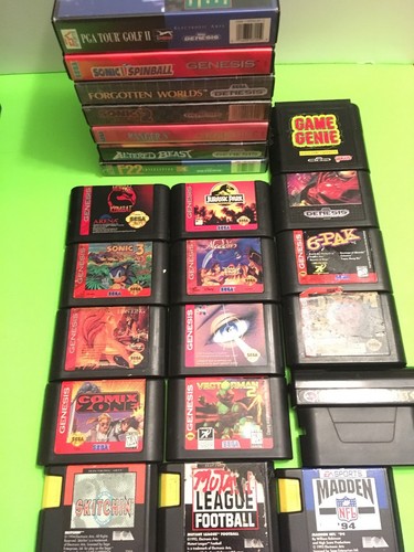 Sega Genesis Game Lot– Ranger X Altered Beast Forgotten Worlds Comix Zone F22