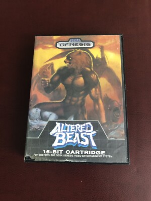 Altered Beast (Sega Genesis, 1989) Authentic Complete Video Game -Not Tested-