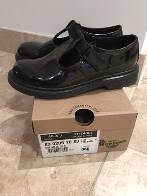 dr martens patent school shoes