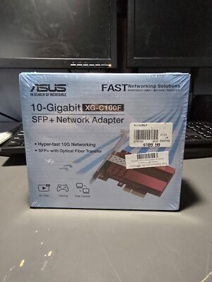 Asus 10Gbps - Gigabit Ethernet PCI Express, Network Adapter PCIe 2.0/3.0 X Black