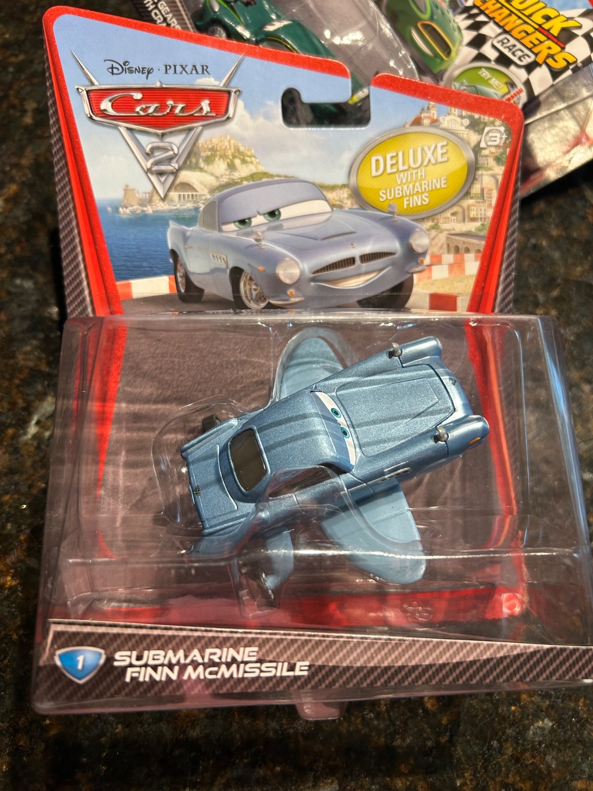 カーズ　マテル　submarine FINN MCMISSILE DELUXE Disney Pixar Cars 2 Movie Oversize Deluxe Submarine Finn