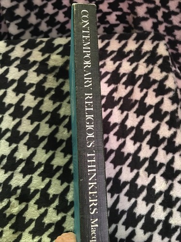 Contemporary Religious Thinkers Edited By John Macquarrie