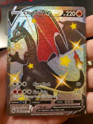 Shiny Charizard V Champion's Path 079/073 Pokemon Card Mint