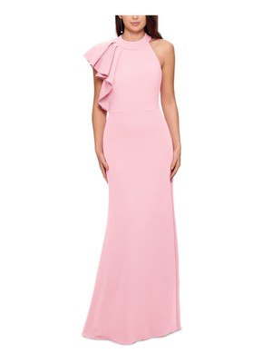 

Женское розовое вечернее платье BETSY - ADAM с застежкой на крючки и рукавами-крылышками, Розовый