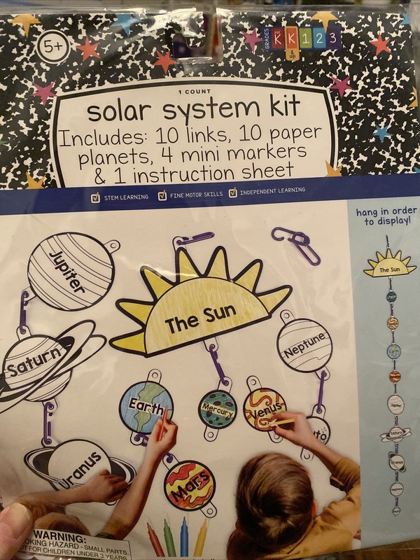 Solar System Planet Hanging Mobile. Horizon Brand Science Teacher Homeschool