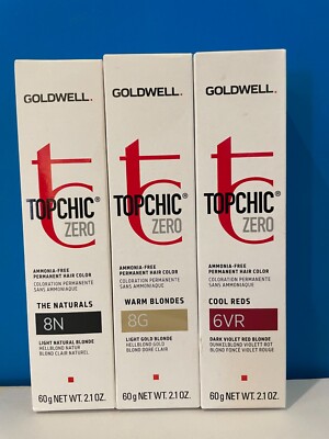 Goldwell Topchip Zero Permanent Hair Color Tubes (Choose Shade) New