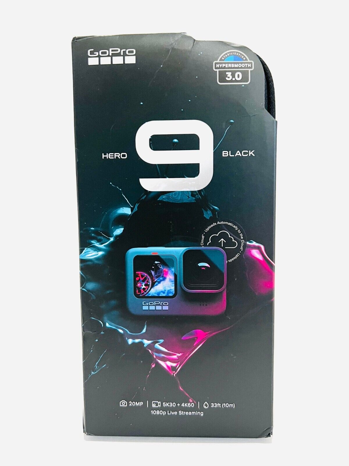 GoPro HERO9 Black Camera Hypersmooth 3.0, 1080p Streaming Waterproof Model SPBL1 GoPro HERO9 Black Camera Hypersmooth 3.0, 1080p Streaming Waterproof Model SPBL1