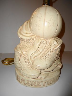Basketball Lamp Mid-Century Royal Haeger Lamp Co USA By Glenn Richardson Ceramic