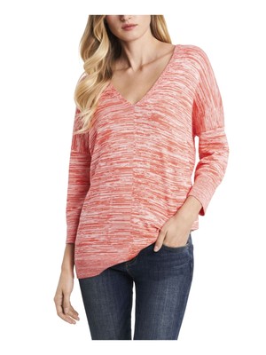 

VINCE CAMUTO Женский коралловый топ Dolman с рукавами 3/4 и V-образным вырезом, Коралл
