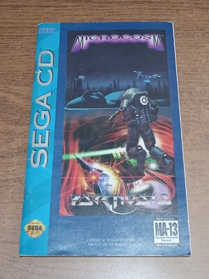 Microcosm (Sega CD, 1993) Manual Only With Registration Card