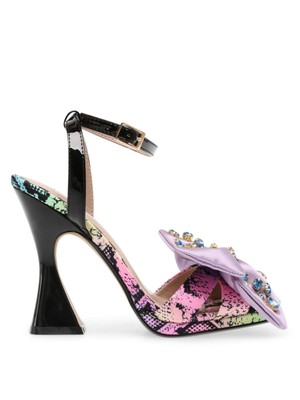 

BETSEY JOHNSON Женские фиолетовые сандалии Loise с квадратным носком, смешанная техника, 5 м, Фиолетовый, LOIS01S5