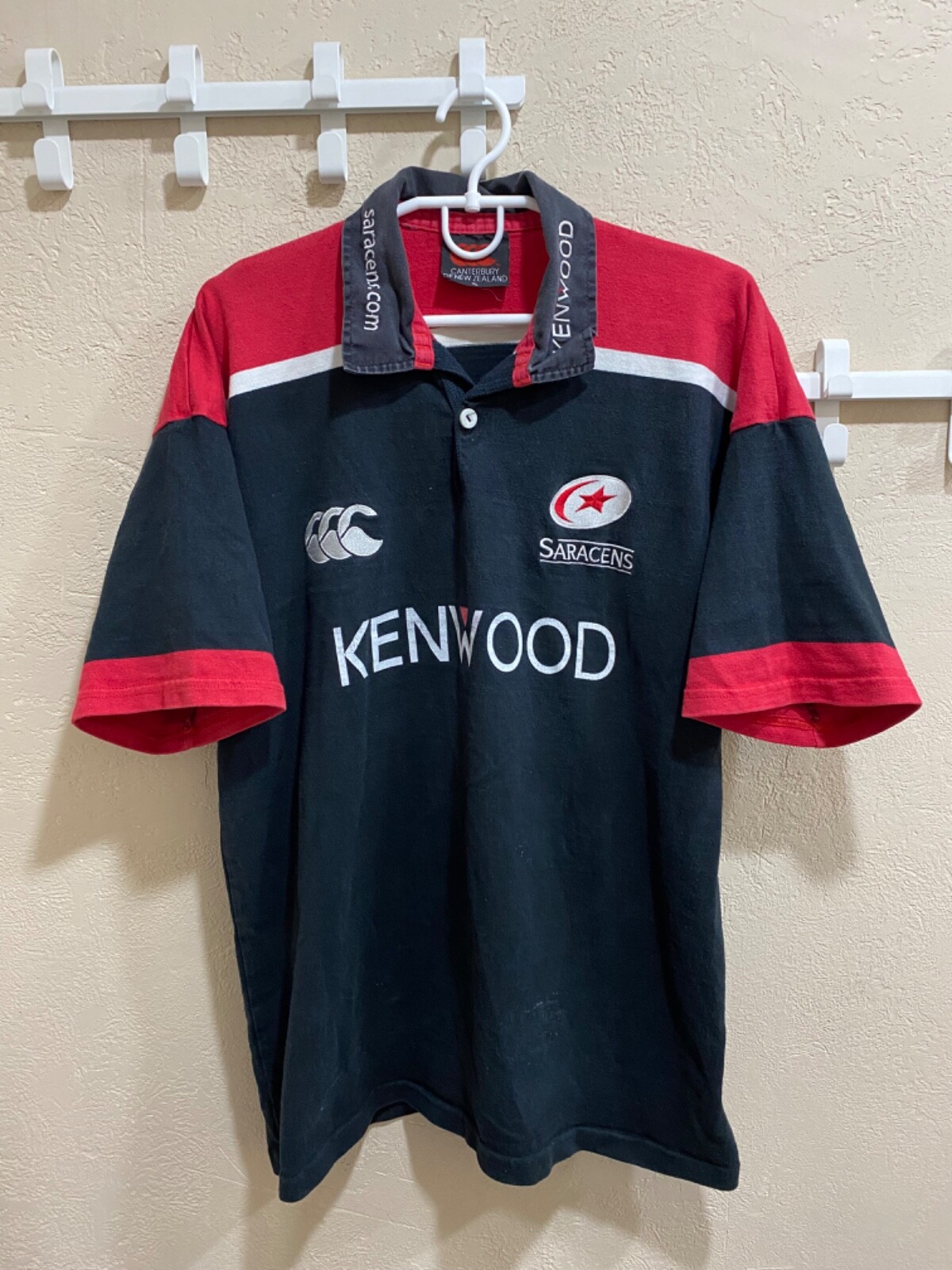SARACENS RUGBY UNION SHIRT JERSEY CANTERBURY SIZE S | eBay