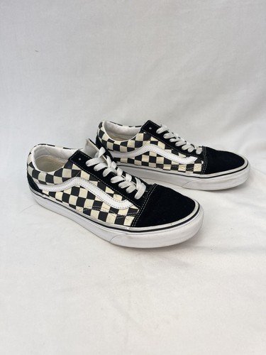 VANS Old Skool Black & White Checkered SKATE SHOE Lace-Up