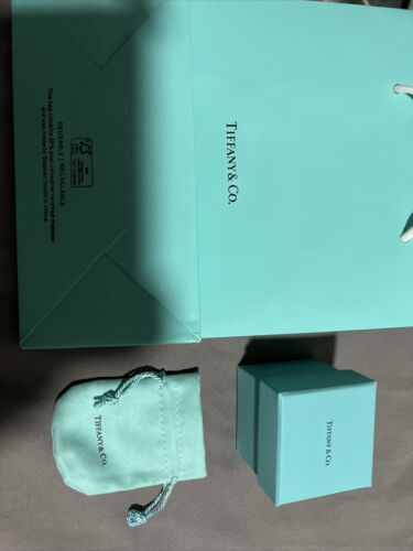 Tiffany & Co Engagement Ring Box + Outer Box + Pouch + Tiffany & Co Engagement Ring Box + Outer Box + Pouch +