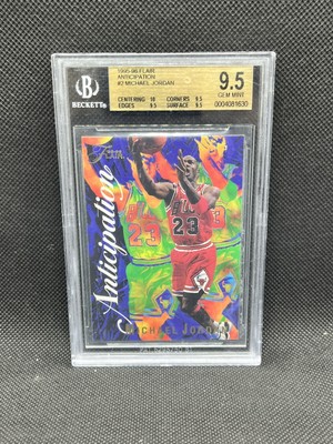 1995-96 Flair Michael Jordan 2 Anticipation BGS 9.5 True Gem Plus Bulls HOF