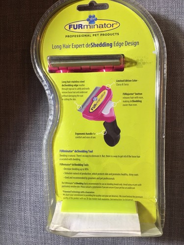 FURminator Deshedding Tool Comb Long Hair Medium Dog (21-50lbs ) New Sealed Pack