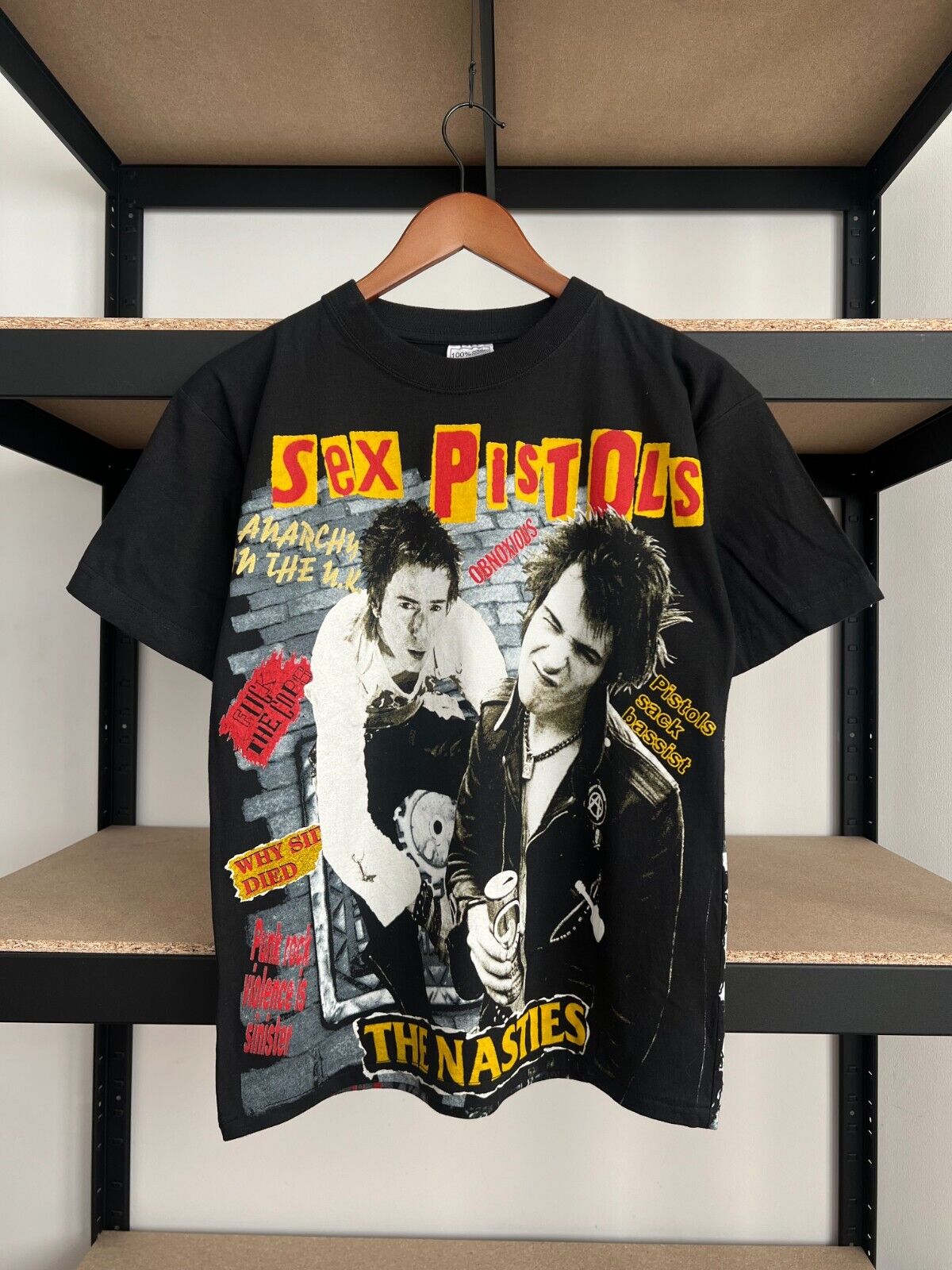 Vintage 90s Sex Pistols Anarchy Punk Rock Band Bootleg AOP Vintage 90s Sex Pistols Anarchy Punk Rock Band Bootleg AOP
