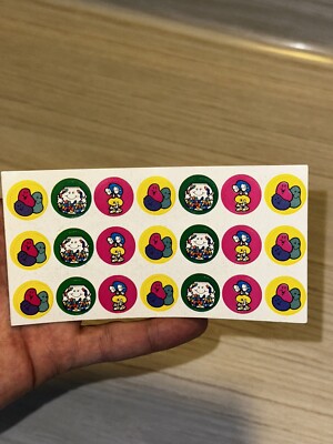 Scratch & Sniff Stickers Vintage 90s Jelly Beans 7 Sets Of 3 Rare HTF